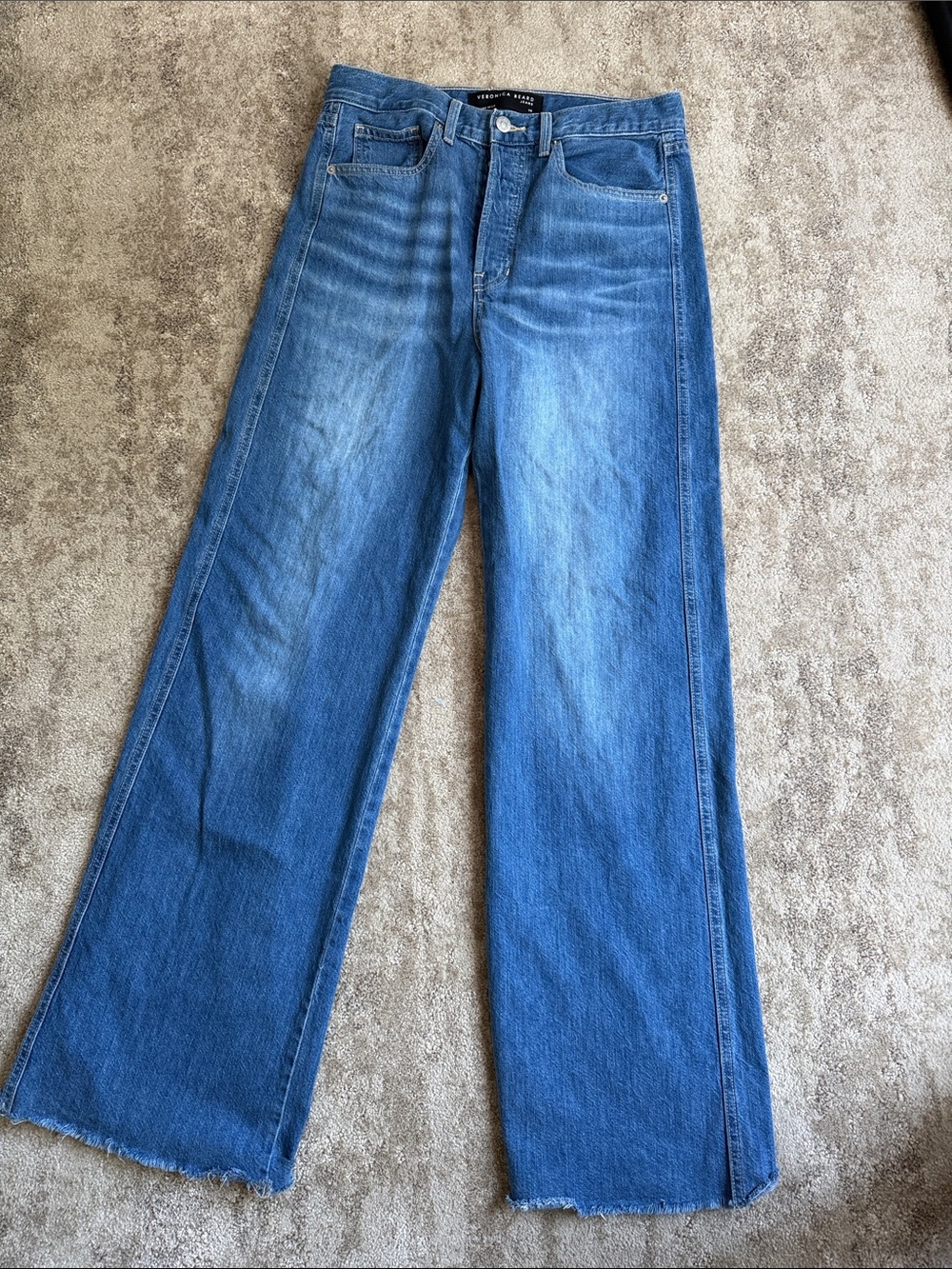 Veronica beard wide leg jeans sz 28